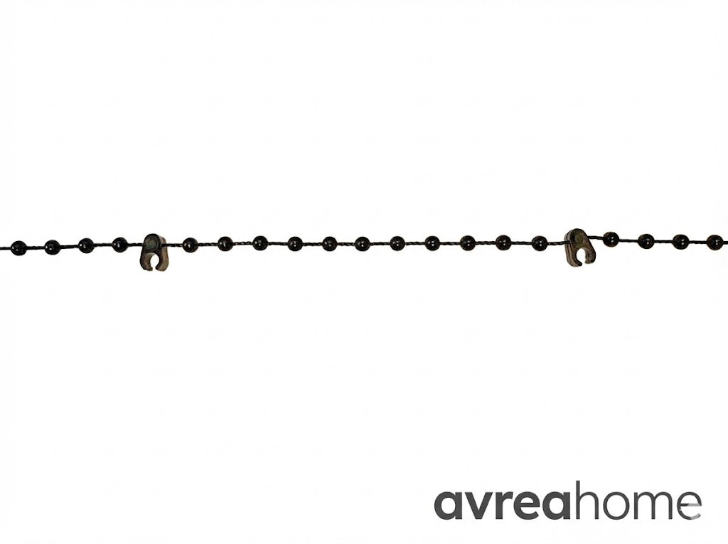 Vertical Blind Black Bottom Stabilising Chain For 89mm (3.5") Width Slats