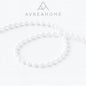 Roller blind beaded chain cord white plastic bead part - Sold per metre