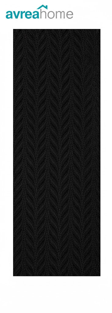 89mm (3.5") VERTICAL BLIND FABRIC. FULL ROLL. 100M. FEATHERWEAVE BLACK