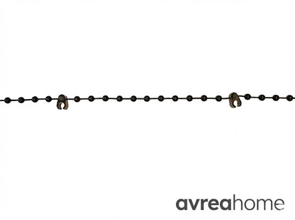 Vertical Blind Black Bottom Stabilising Chain For 89mm (3.5") Width Slats