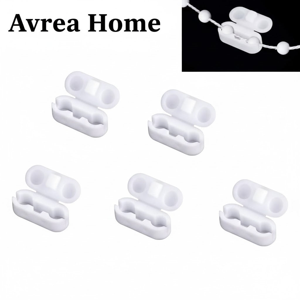 10 ROLLER VERTICAL BLIND PLASTIC CORD CHAIN CONNECTOR CLIPS
